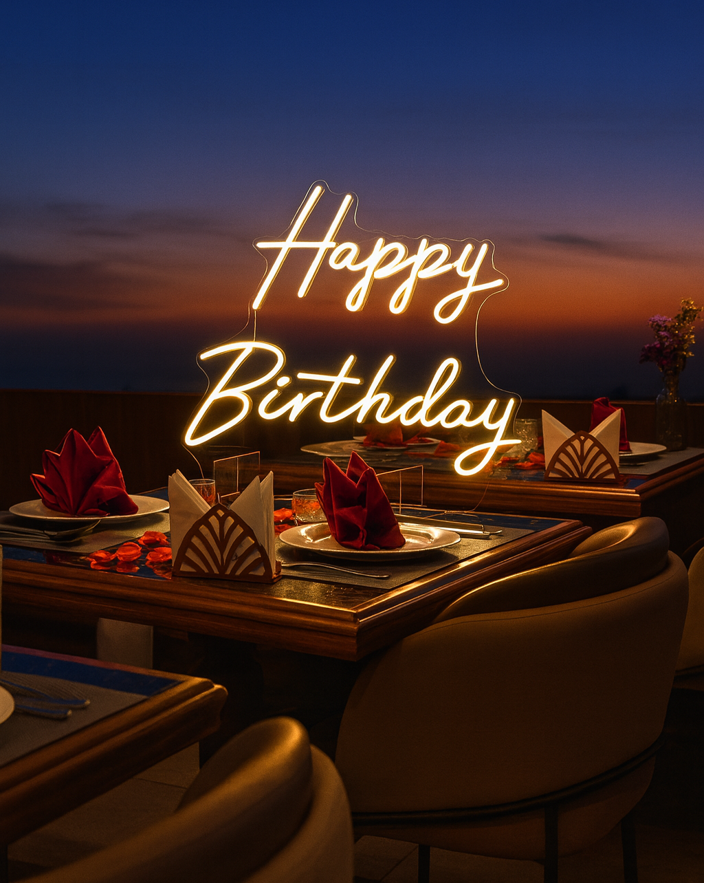 Neon sign for Anniversary