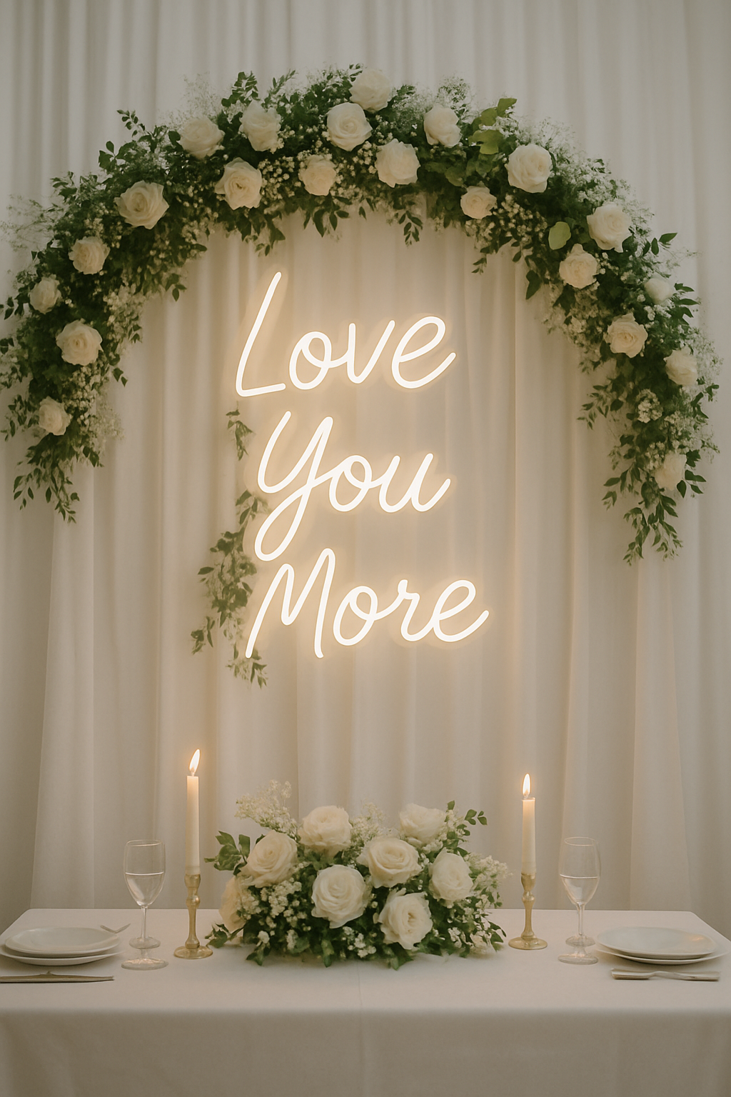 💖 Custom neon add a glowing touch to your big day