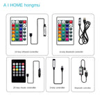 Smart RGB LED Strip 5M – USB 5V Waterproof Light with Remote & Music Mode