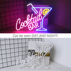 Cocktail Bar LED Neon Sign Art Wall Lights