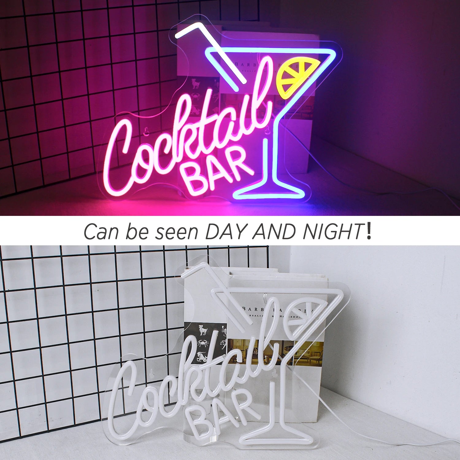 Cocktail Bar LED Neon Sign Art Wall Lights