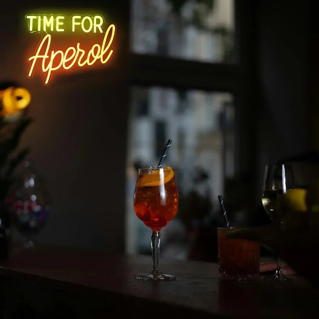 Time for Aperol Neon Signs LED Neon Light Sign