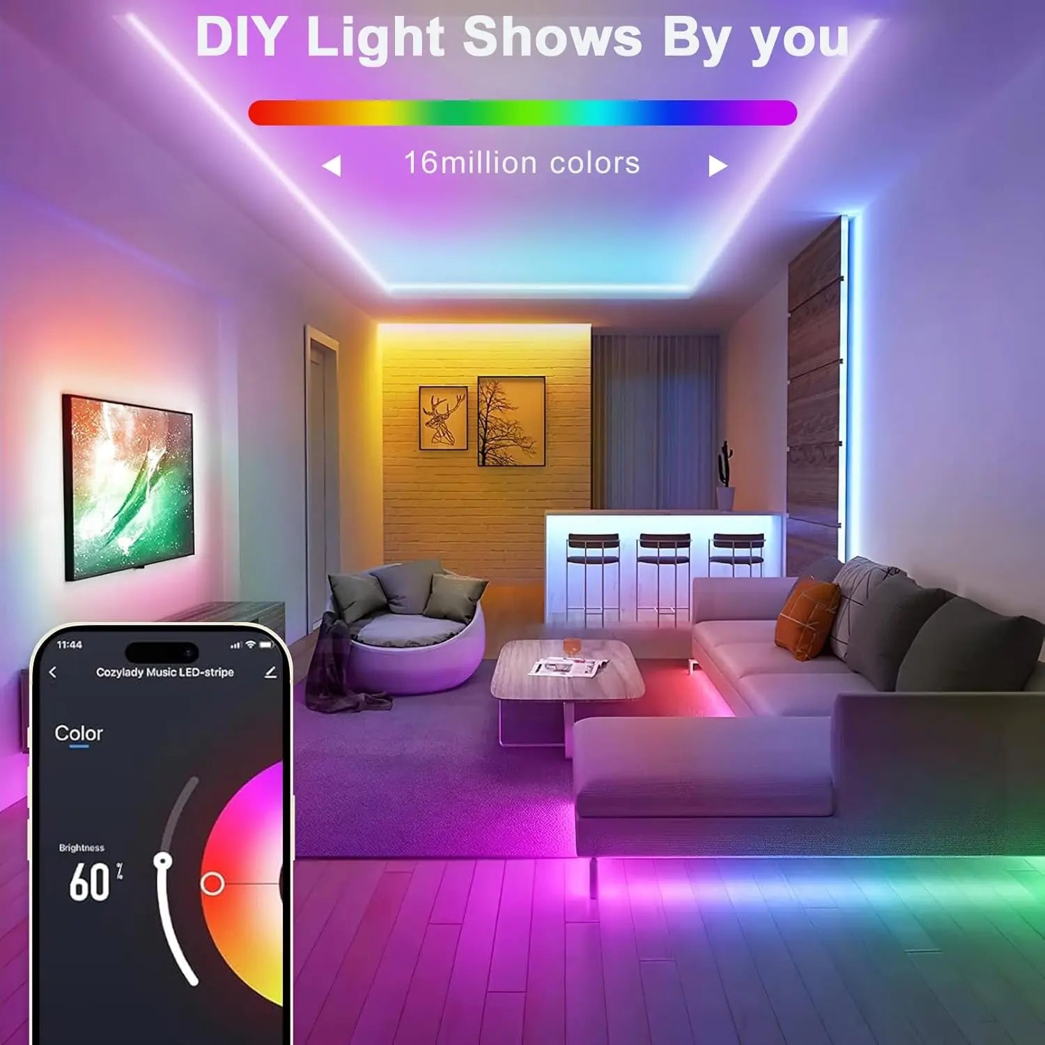 RGB Neon Rope Light – Music Sync, App Control