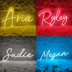Custom Name Neon Sign Baby Birthday Party Gift Kid Room Home Wall Decor Led Name Sign Dorm Room Decor Personalized Gifts for Her