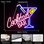 Cocktail Bar LED Neon Sign Art Wall Lights