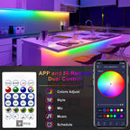 RGB Neon Strip Light with Bluetooth & Remote – USB Waterproof LED Rope