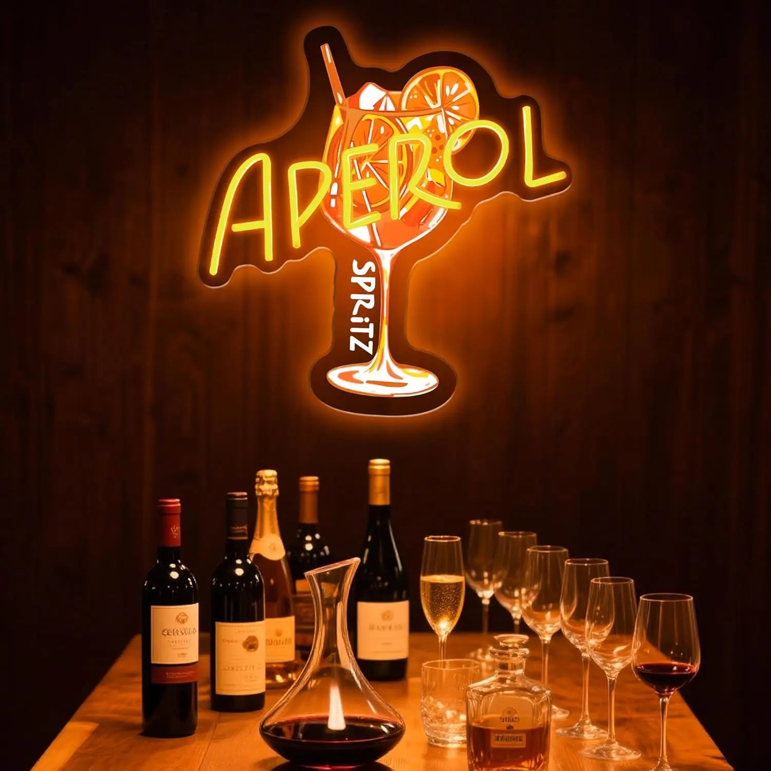 Aperol Spritz Neon Sign LED Cocktail Neon Light