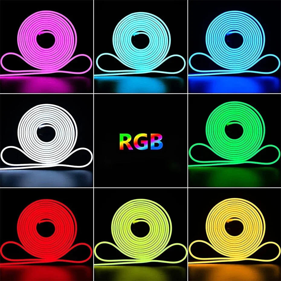 WiFi RGB Neon Strip Light – Voice Control & DIY Mode
