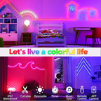 WiFi RGB Neon Strip Light – Voice Control & DIY Mode