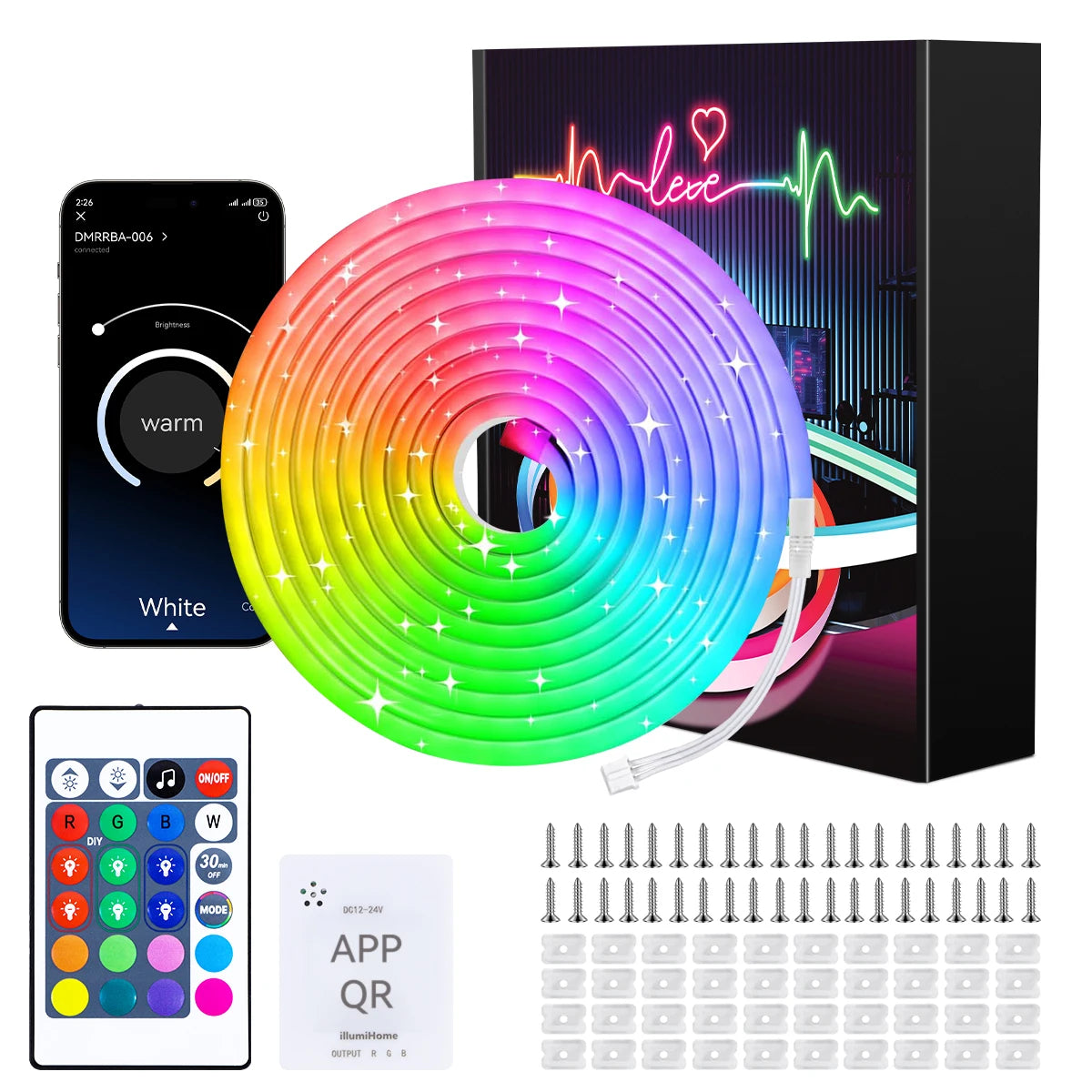 RGB Neon Rope Light – Music Sync, App Control